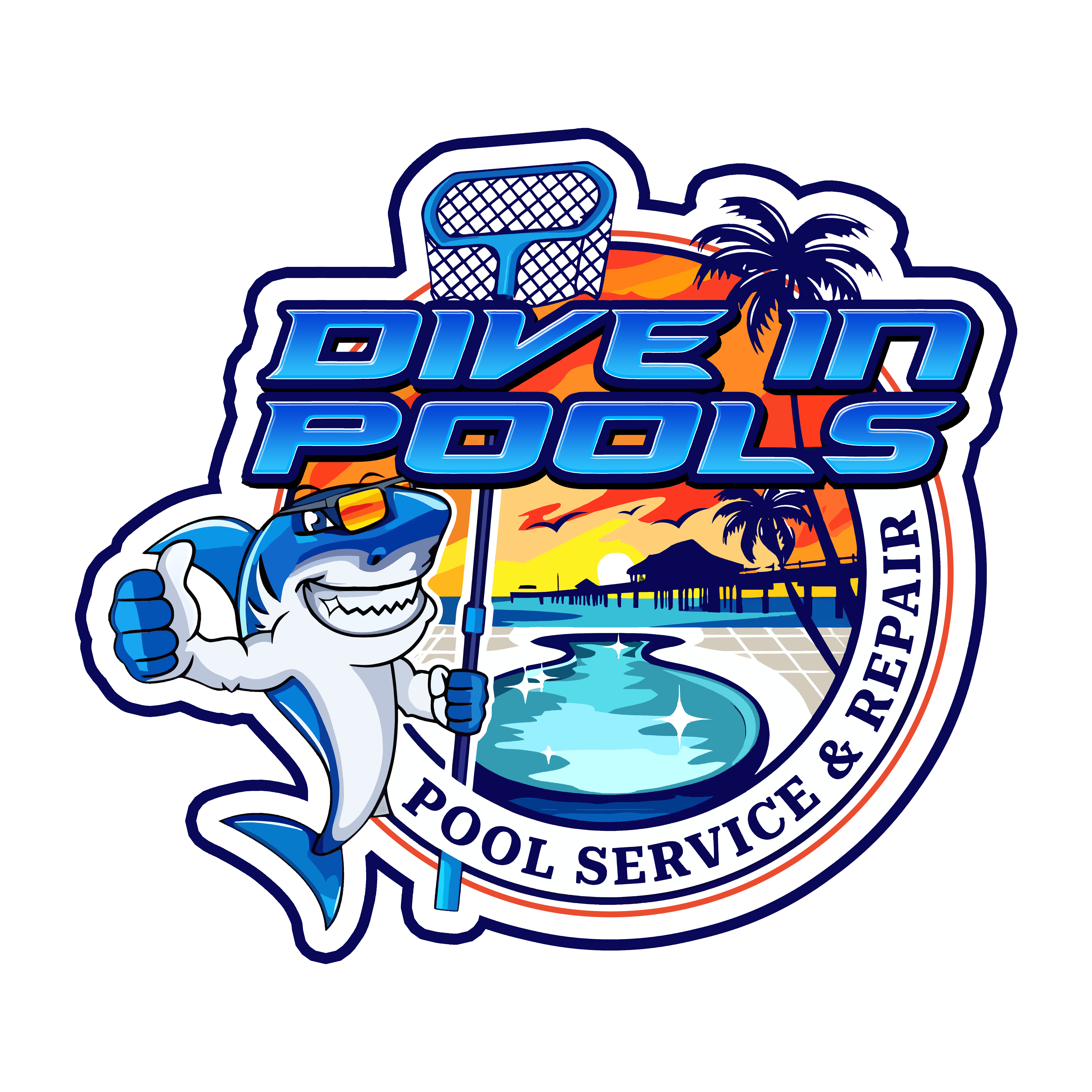 Dive In Pools logo